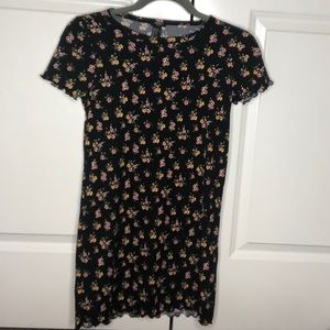 A flower printed dress